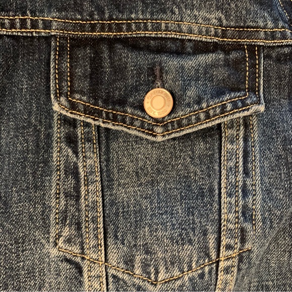 Gap Icon Jean Jacket Dark Indigo XXL Women’s Like New All Seasons Classic Blue - Picture 8 of 16